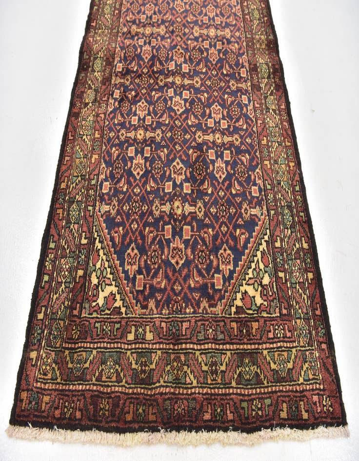 Detail image of  3' 8 x 10' 2  Hand Knotted Hossainabad Persian Wool Runner Rug