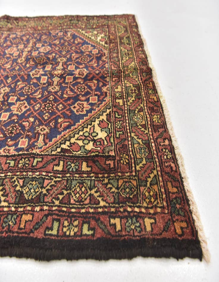 Detail image of  3' 8 x 10' 2  Hand Knotted Hossainabad Persian Wool Runner Rug