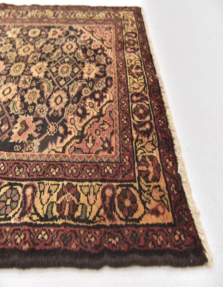 Detail image of  3' 8 x 10' 3  Hand Knotted Hossainabad Persian Wool Runner Rug