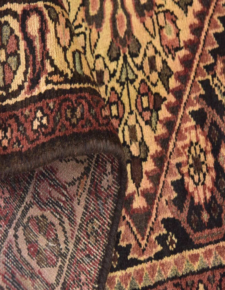 Detail image of  3' 8 x 10' 3  Hand Knotted Hossainabad Persian Wool Runner Rug