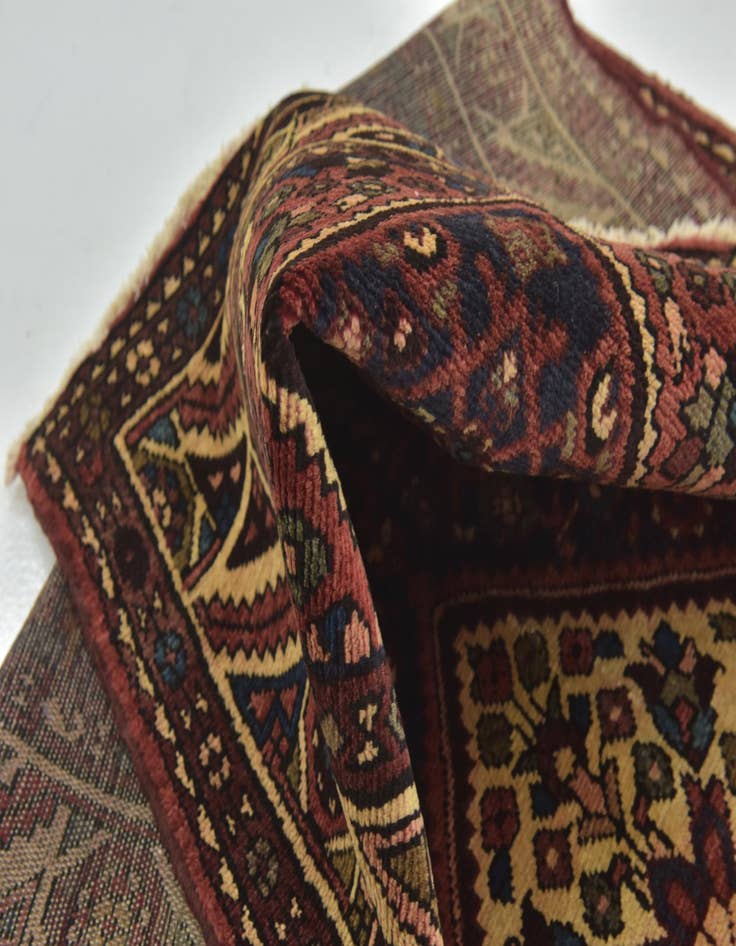 Detail image of  3' 8 x 10' 7  Hand Knotted Hossainabad Persian Wool Runner Rug