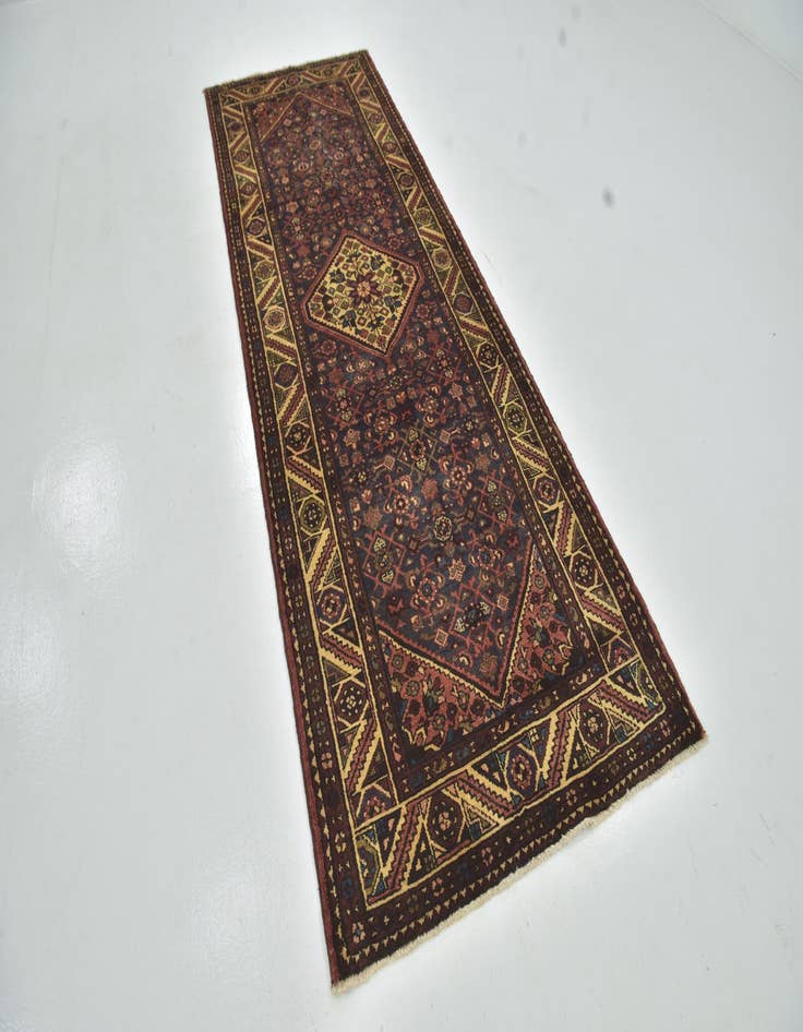 Detail image of  3' 8 x 10' 7  Hand Knotted Hossainabad Persian Wool Runner Rug