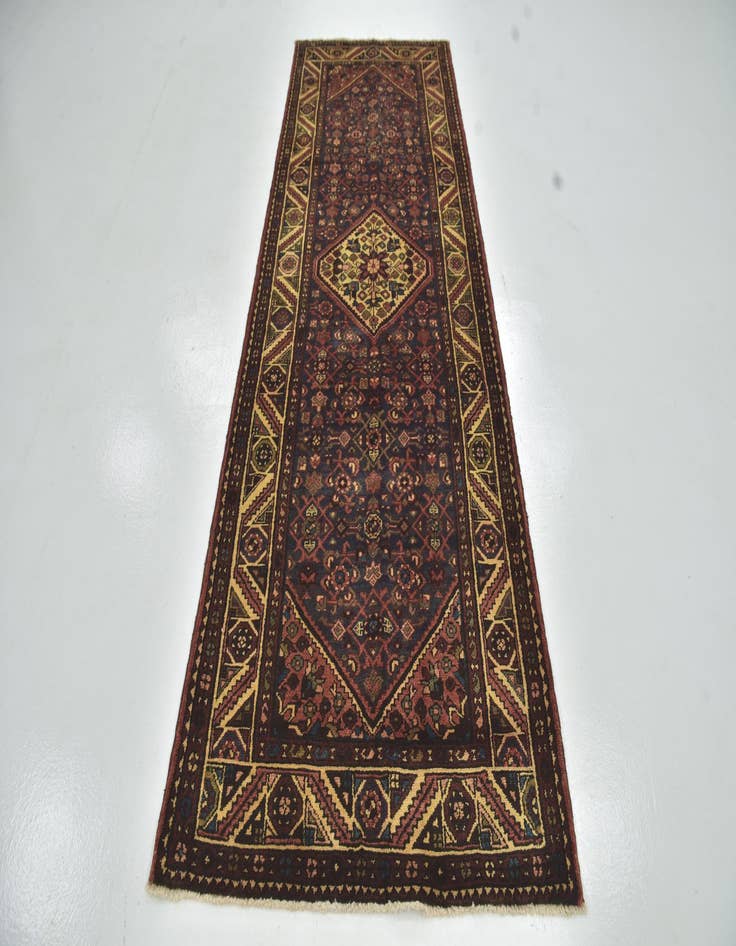 Detail image of  3' 8 x 10' 7  Hand Knotted Hossainabad Persian Wool Runner Rug