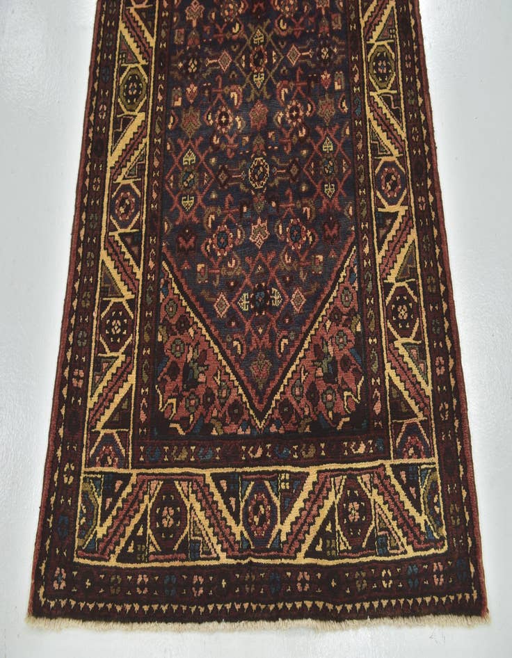 Detail image of  3' 8 x 10' 7  Hand Knotted Hossainabad Persian Wool Runner Rug