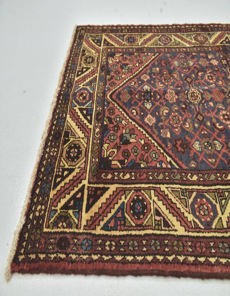 Detail image of  3' 8 x 10' 7  Hand Knotted Hossainabad Persian Wool Runner Rug