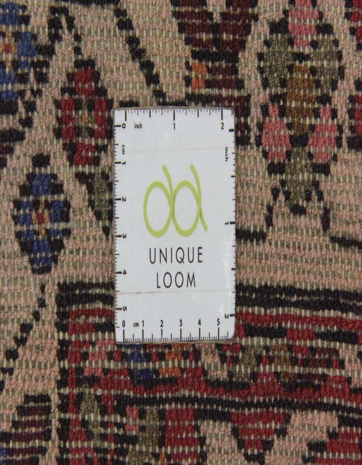 Detail image of  3' 8 x 9' 10  Hand Knotted Hossainabad Persian Wool Runner Rug