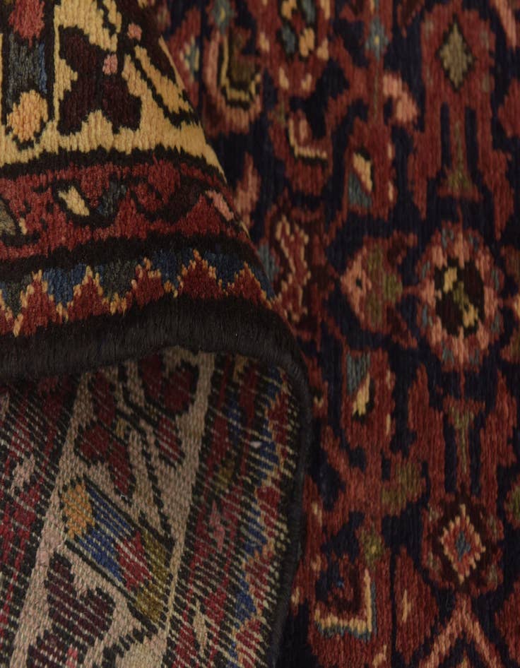 Detail image of  3' 8 x 9' 10  Hand Knotted Hossainabad Persian Wool Runner Rug