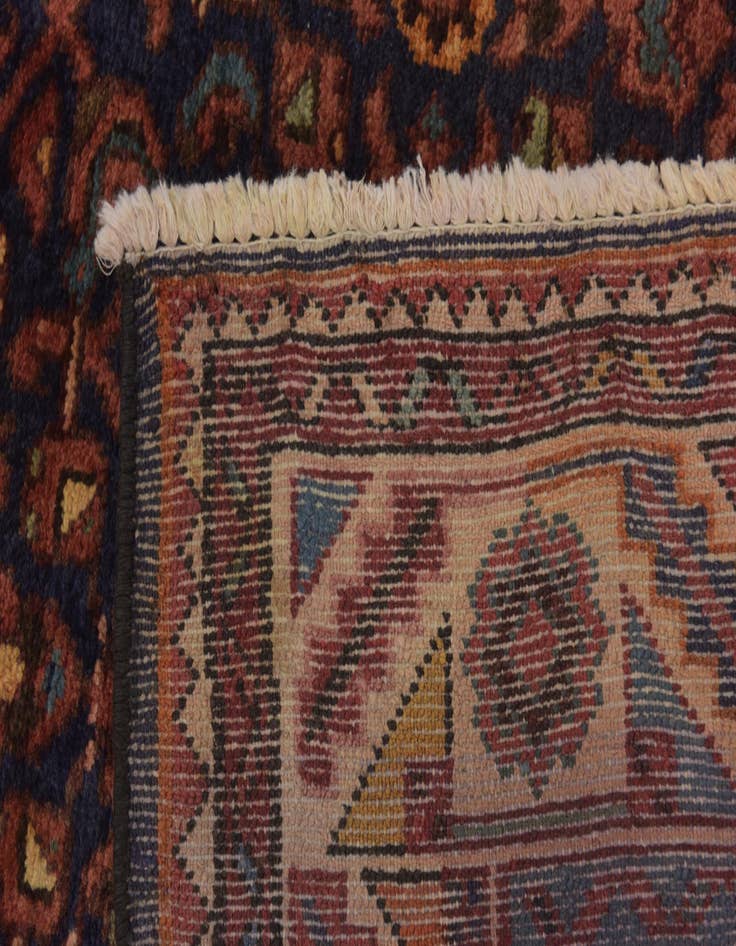 Detail image of  3' 9 x 10' 3  Hand Knotted Hossainabad Persian Wool Runner Rug