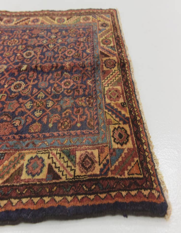 Detail image of  3' 9 x 10' 3  Hand Knotted Hossainabad Persian Wool Runner Rug