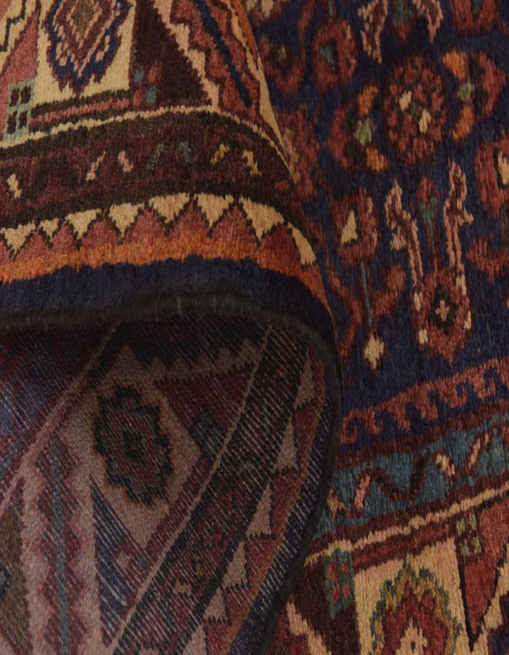 Detail image of  3' 9 x 10' 3  Hand Knotted Hossainabad Persian Wool Runner Rug