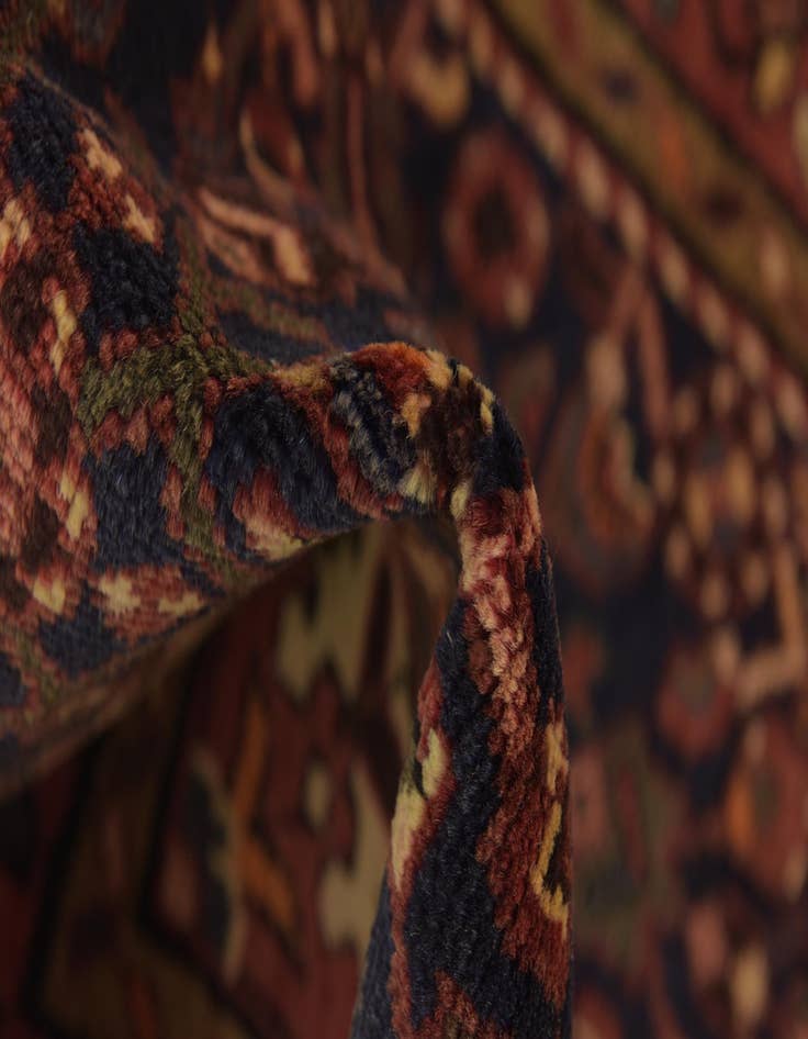 Detail image of  3' 8 x 9' 9  Hand Knotted Hossainabad Persian Wool Runner Rug