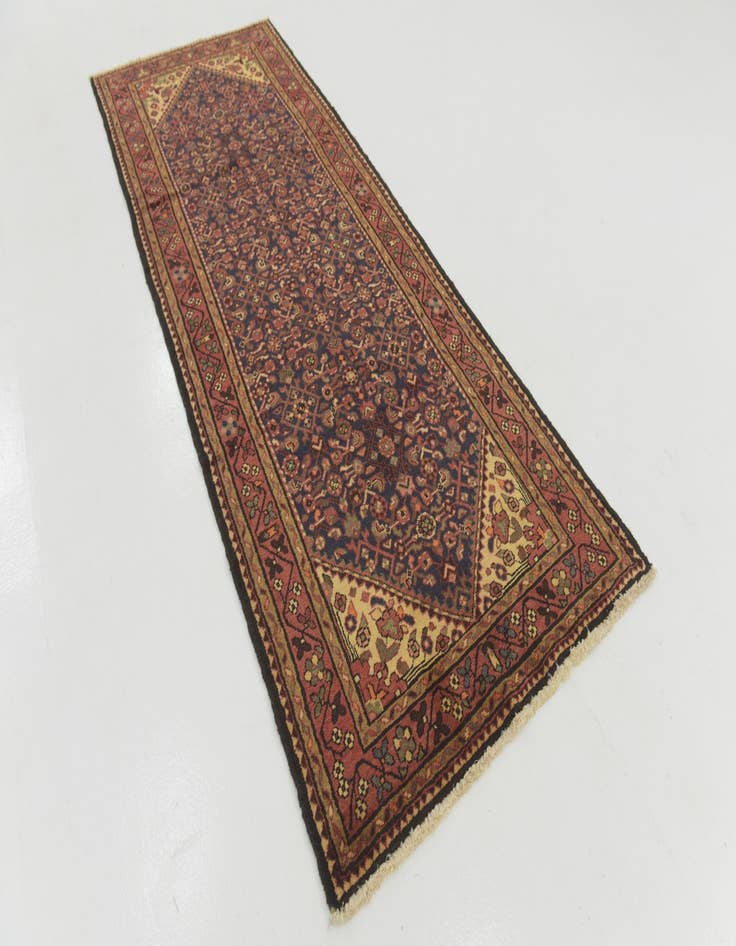 Detail image of  3' 8 x 9' 9  Hand Knotted Hossainabad Persian Wool Runner Rug