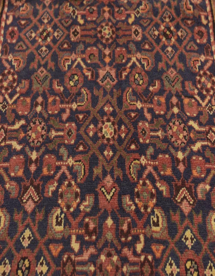 Detail image of  3' 8 x 9' 9  Hand Knotted Hossainabad Persian Wool Runner Rug