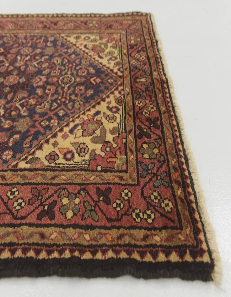 Detail image of  3' 8 x 9' 9  Hand Knotted Hossainabad Persian Wool Runner Rug