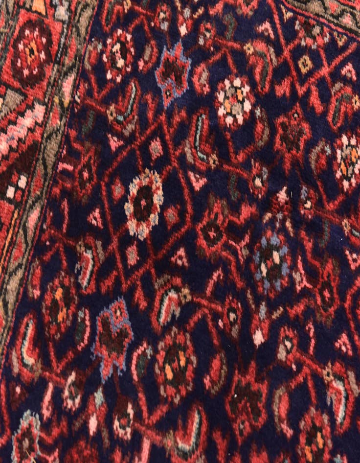 Detail image of  3' 7 x 10' 6  Hand Knotted Hossainabad Persian Wool Runner Rug