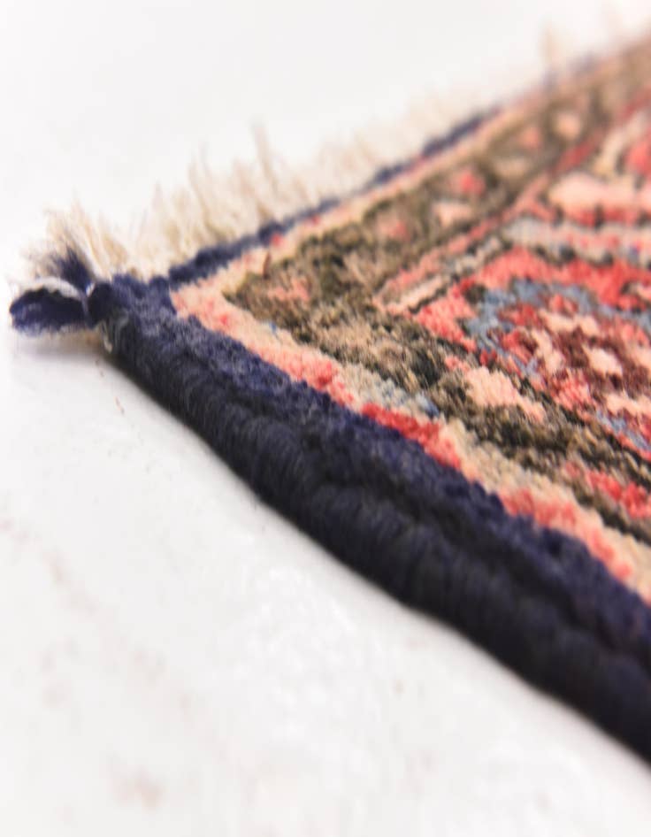 Detail image of  3' 7 x 10' 6  Hand Knotted Hossainabad Persian Wool Runner Rug