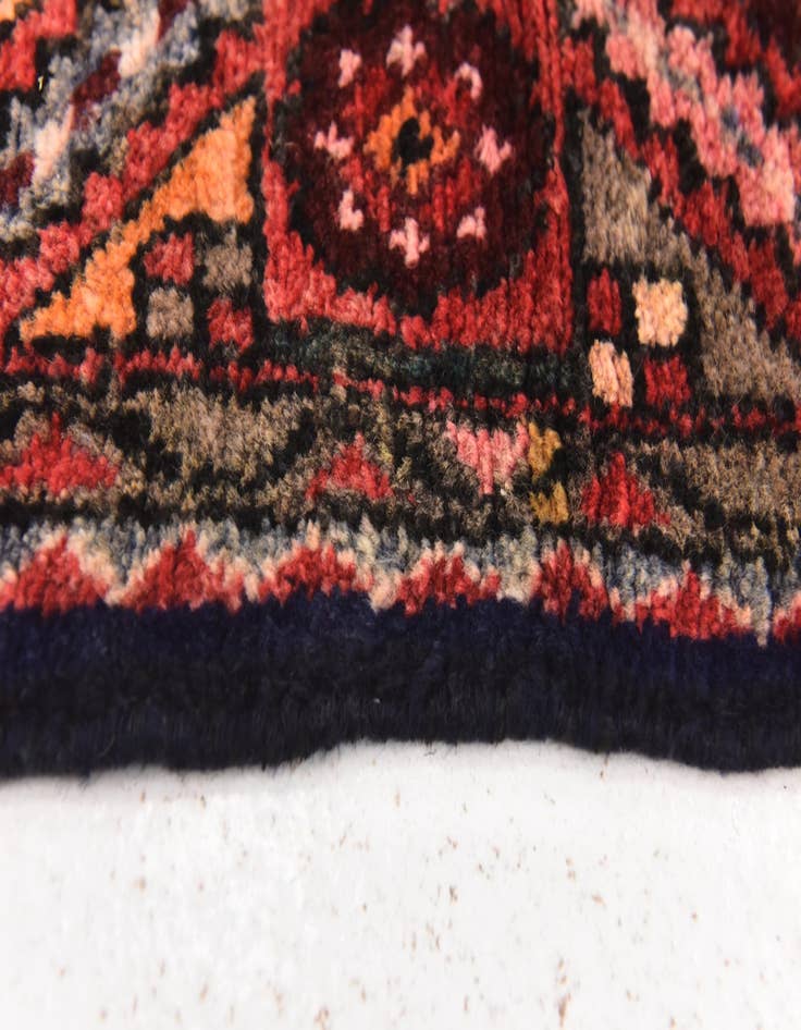 Detail image of  3' 7 x 10' 6  Hand Knotted Hossainabad Persian Wool Runner Rug