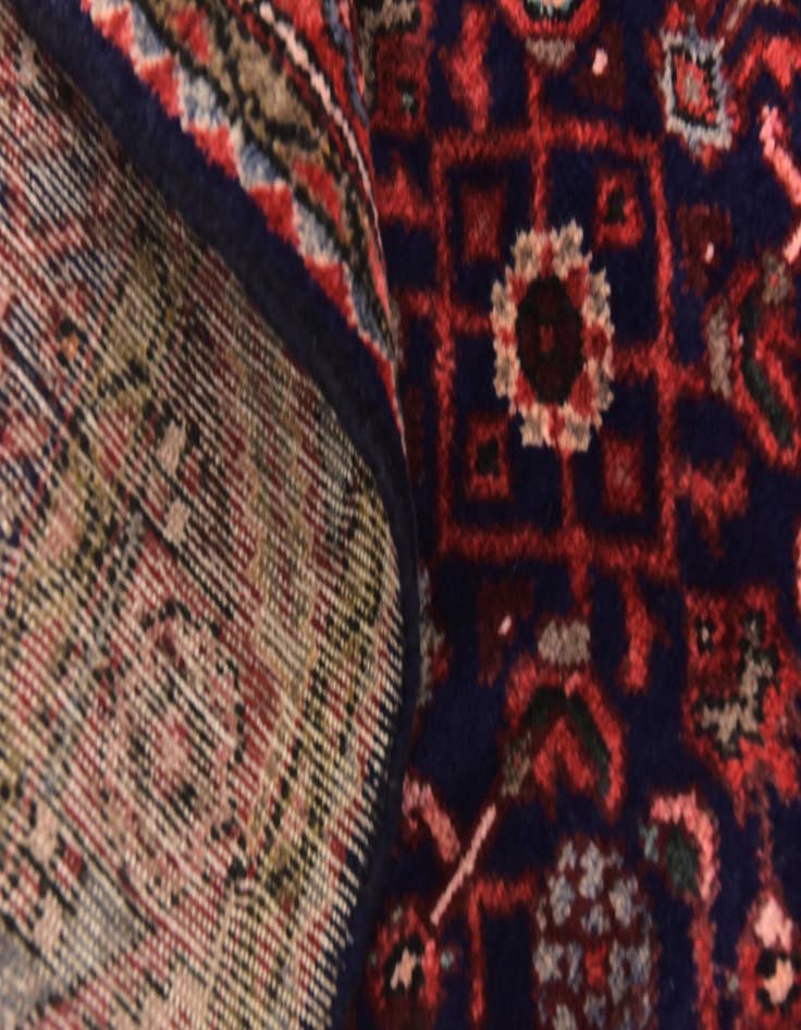 Detail image of  3' 7 x 10' 6  Hand Knotted Hossainabad Persian Wool Runner Rug