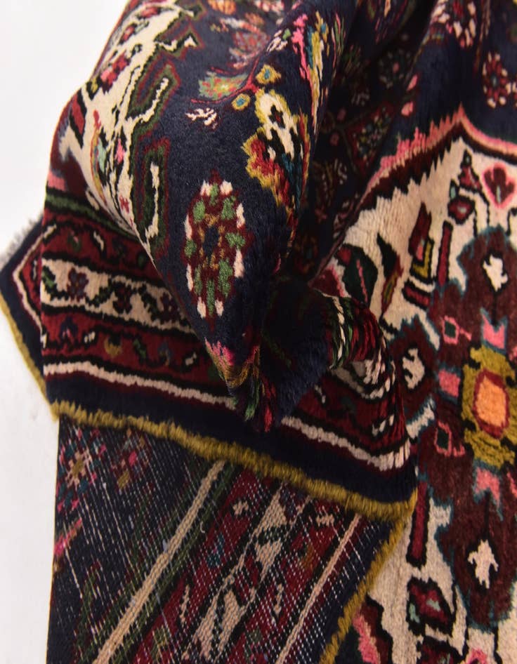 Detail image of  3' 8 x 9' 8  Hand Knotted Hossainabad Persian Wool Runner Rug