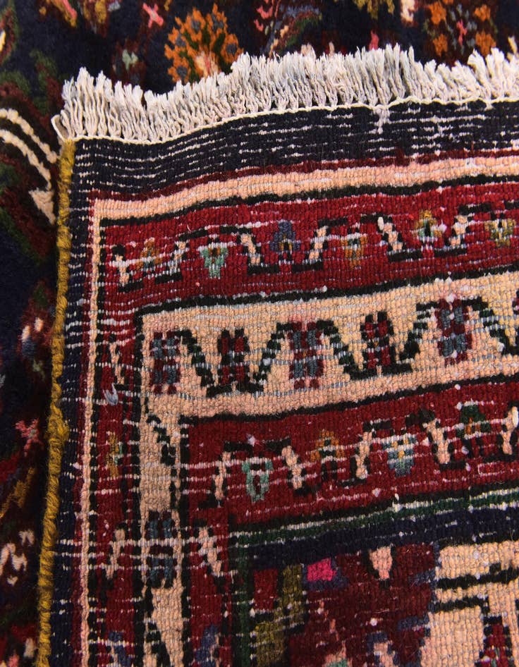 Detail image of  3' 8 x 9' 8  Hand Knotted Hossainabad Persian Wool Runner Rug