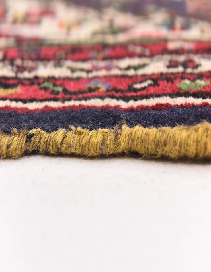 Detail image of  3' 8 x 9' 8  Hand Knotted Hossainabad Persian Wool Runner Rug