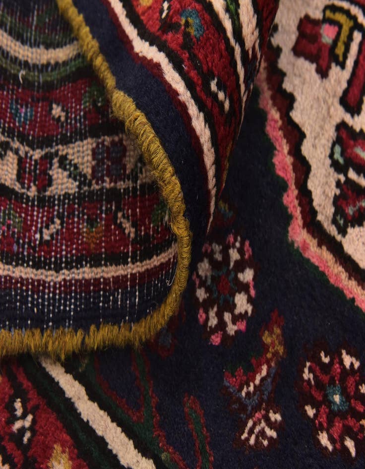 Detail image of  3' 8 x 9' 8  Hand Knotted Hossainabad Persian Wool Runner Rug