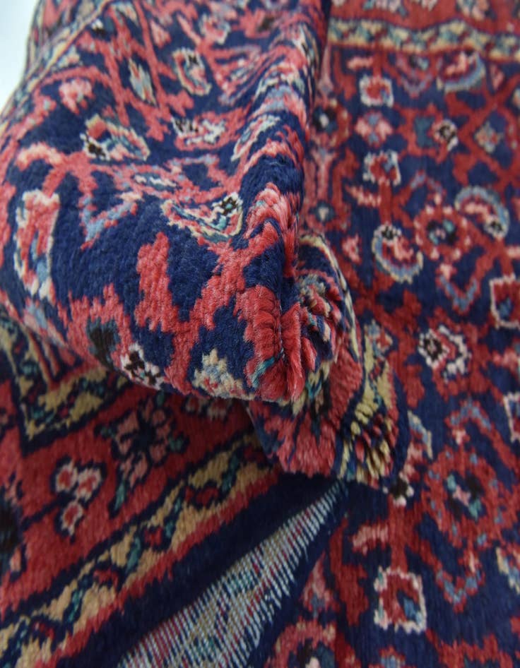 Detail image of  3' 6 x 9' 8  Hand Knotted Hossainabad Persian Wool Runner Rug