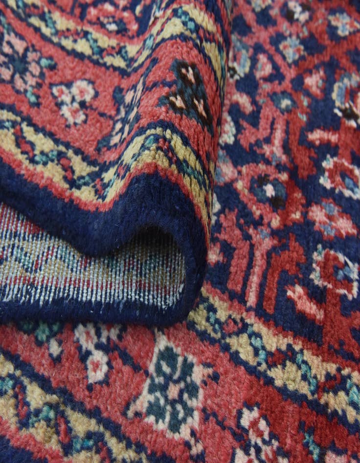 Detail image of  3' 6 x 9' 8  Hand Knotted Hossainabad Persian Wool Runner Rug