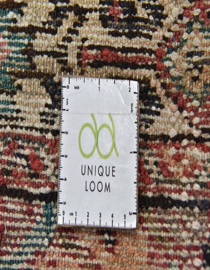 Detail image of 3' 9 x 10' 4 Hand Knotted Hossainabad Persian Wool Runner Rug