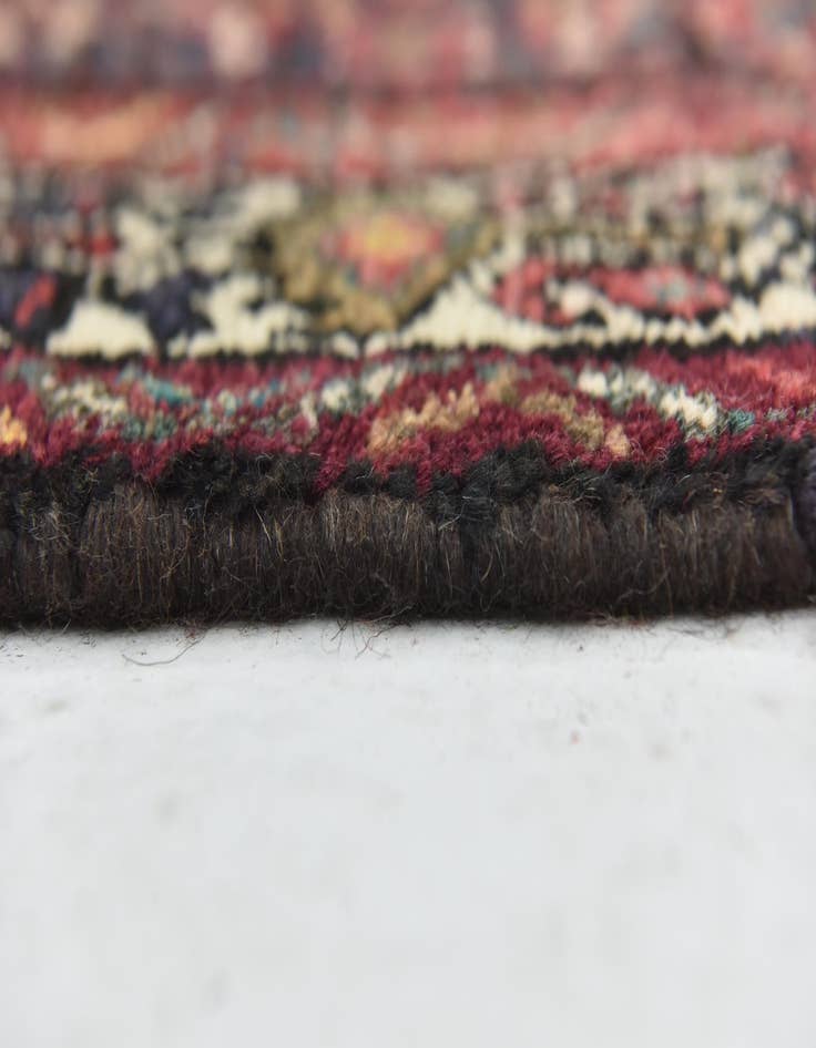 Detail image of 3' 9 x 10' 4 Hand Knotted Hossainabad Persian Wool Runner Rug