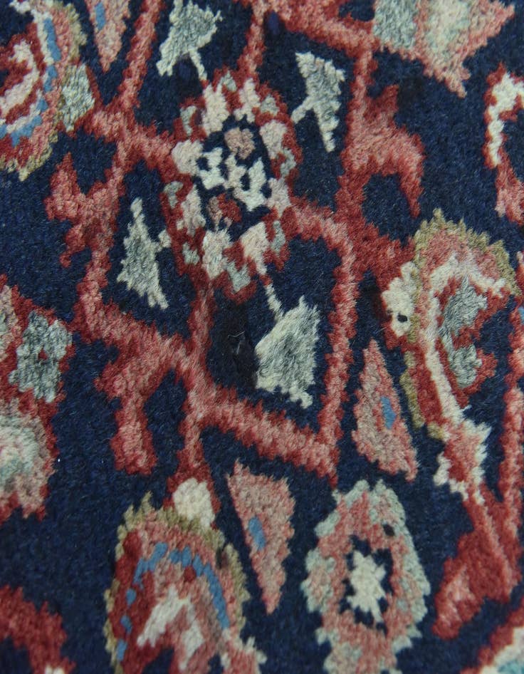 Detail image of  3' 6 x 9' 8  Hand Knotted Hossainabad Persian Wool Runner Rug