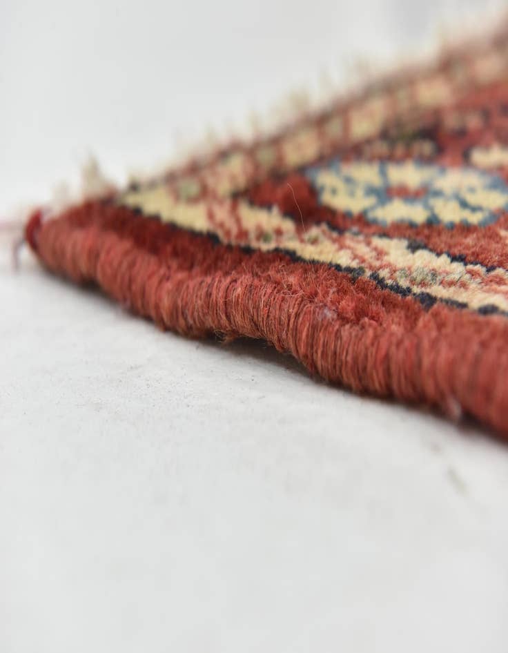 Detail image of  3' 6 x 9' 8  Hand Knotted Hossainabad Persian Wool Runner Rug