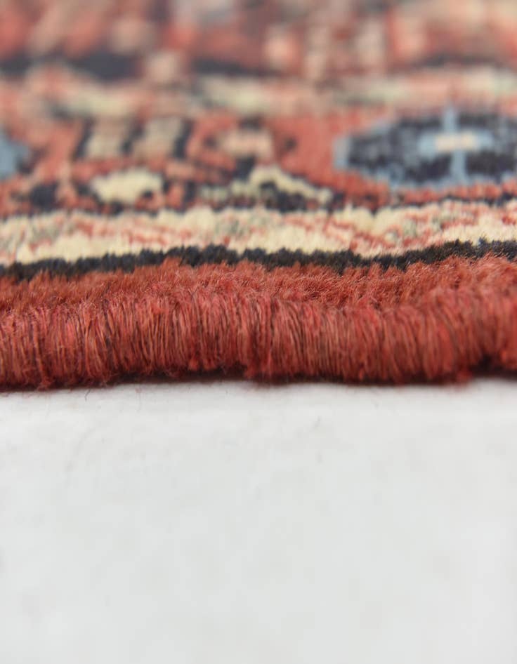 Detail image of  3' 6 x 9' 8  Hand Knotted Hossainabad Persian Wool Runner Rug