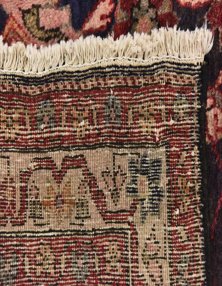 Detail image of 4' 5 x 9' 10 Hand Knotted Hossainabad Persian Wool Runner Rug