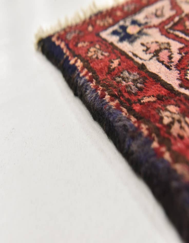 Detail image of 4' 5 x 9' 10 Hand Knotted Hossainabad Persian Wool Runner Rug