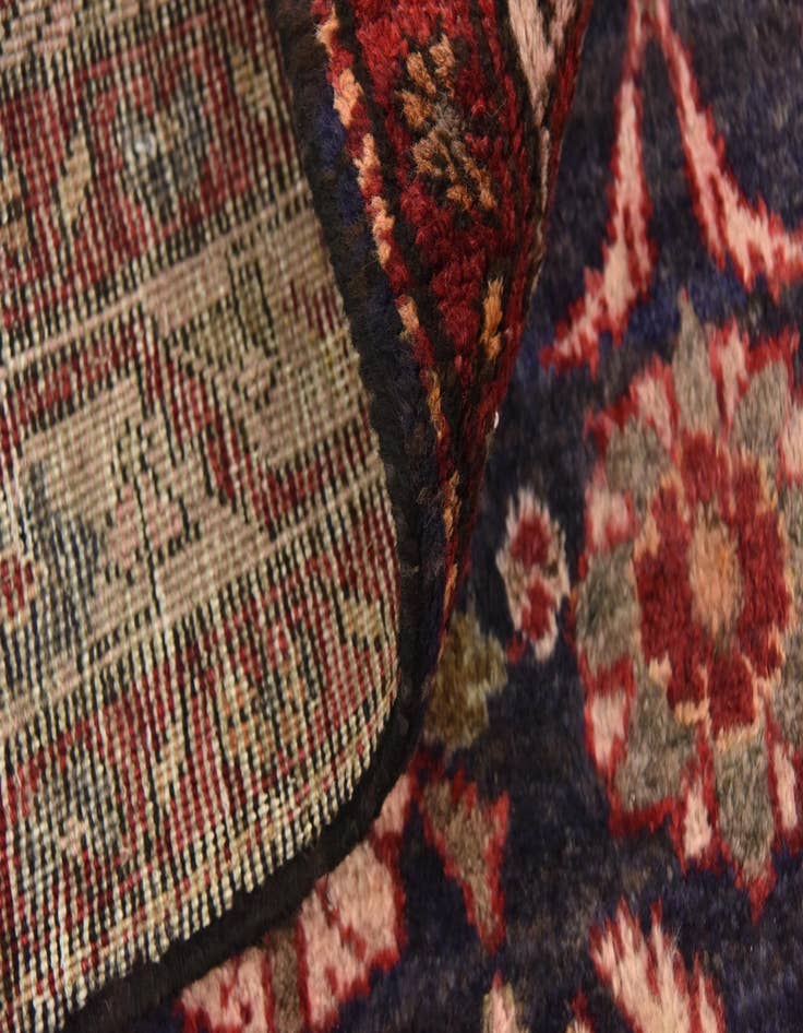 Detail image of 4' 5 x 9' 10 Hand Knotted Hossainabad Persian Wool Runner Rug