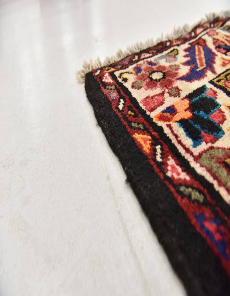 Detail image of  5' 2 x 10' 9  Hand Knotted Hossainabad Persian Wool Runner Rug