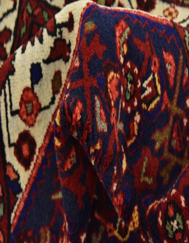 Detail image of  3' 6 x 9' 10  Hand Knotted Hossainabad Persian Wool Runner Rug