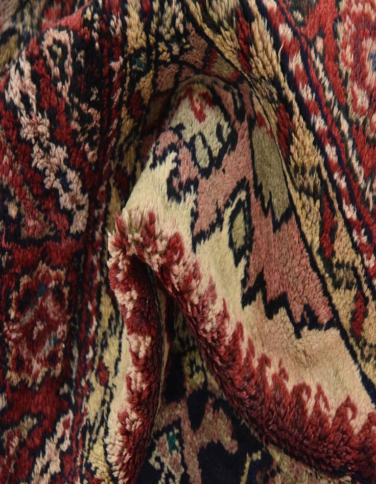 Detail image of  3' 8 x 11' 4  Hand Knotted Hossainabad Persian Wool Runner Rug
