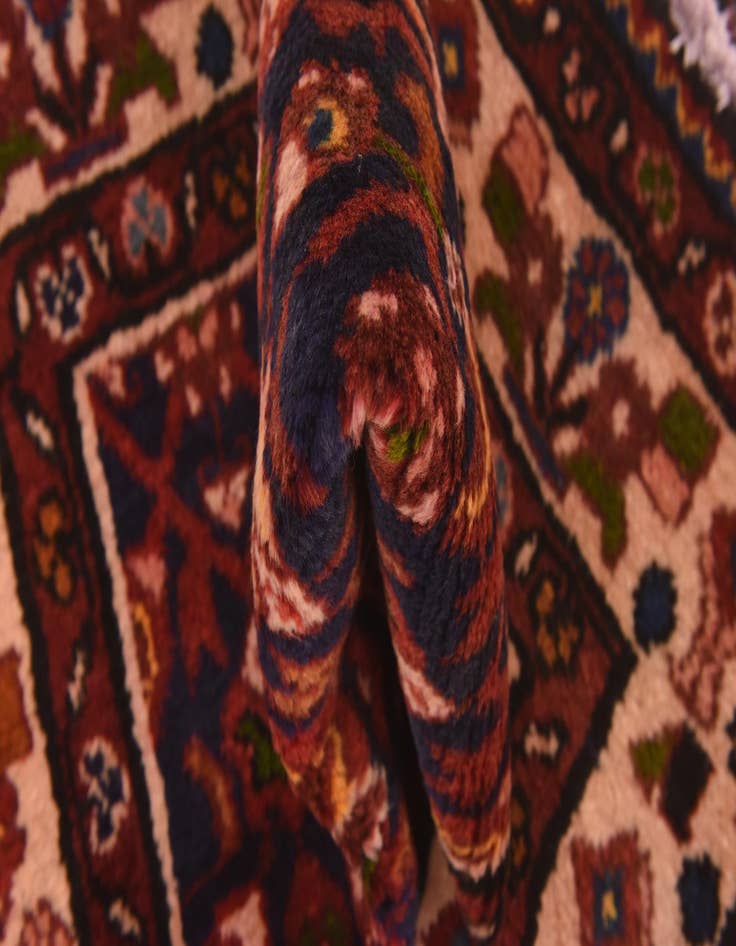 Detail image of  3' 8 x 9' 6  Hand Knotted Hossainabad Persian Wool Runner Rug