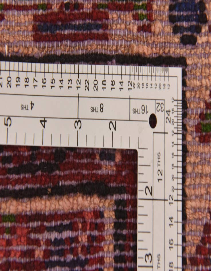 Detail image of  3' 8 x 9' 6  Hand Knotted Hossainabad Persian Wool Runner Rug