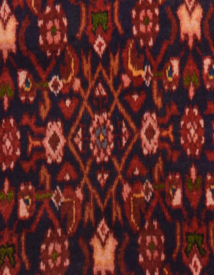 Detail image of  3' 8 x 9' 6  Hand Knotted Hossainabad Persian Wool Runner Rug