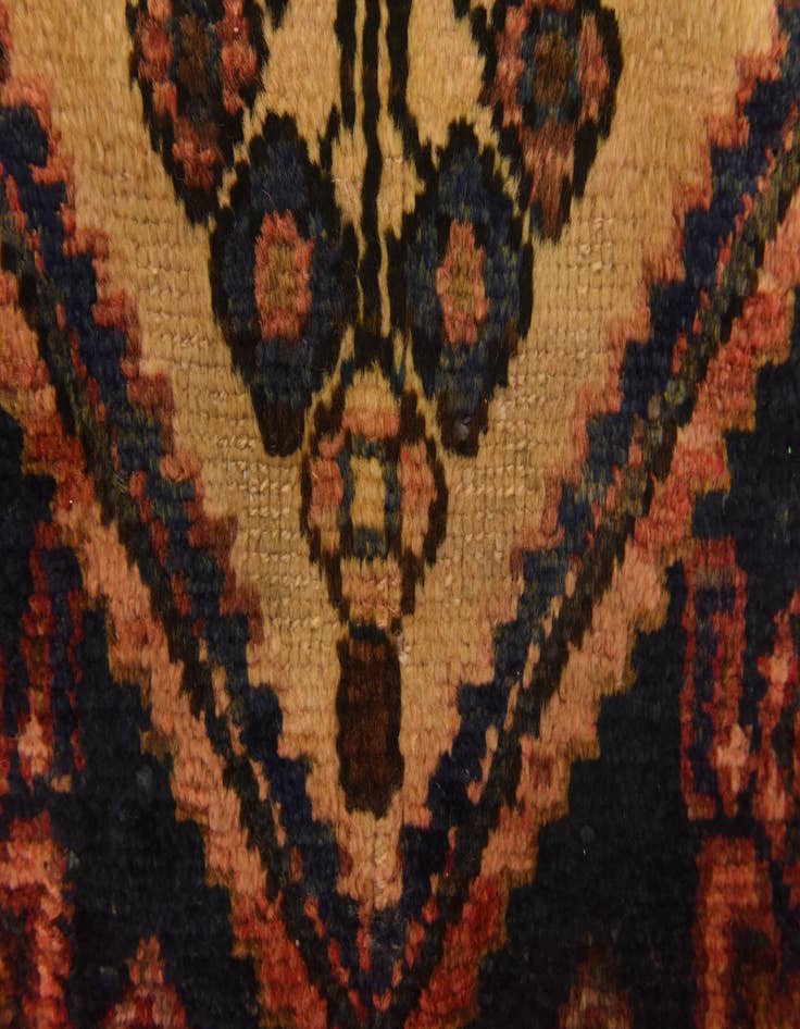 Detail image of  4' 9 x 10' 7  Hand Knotted Hossainabad Persian Wool Runner Rug
