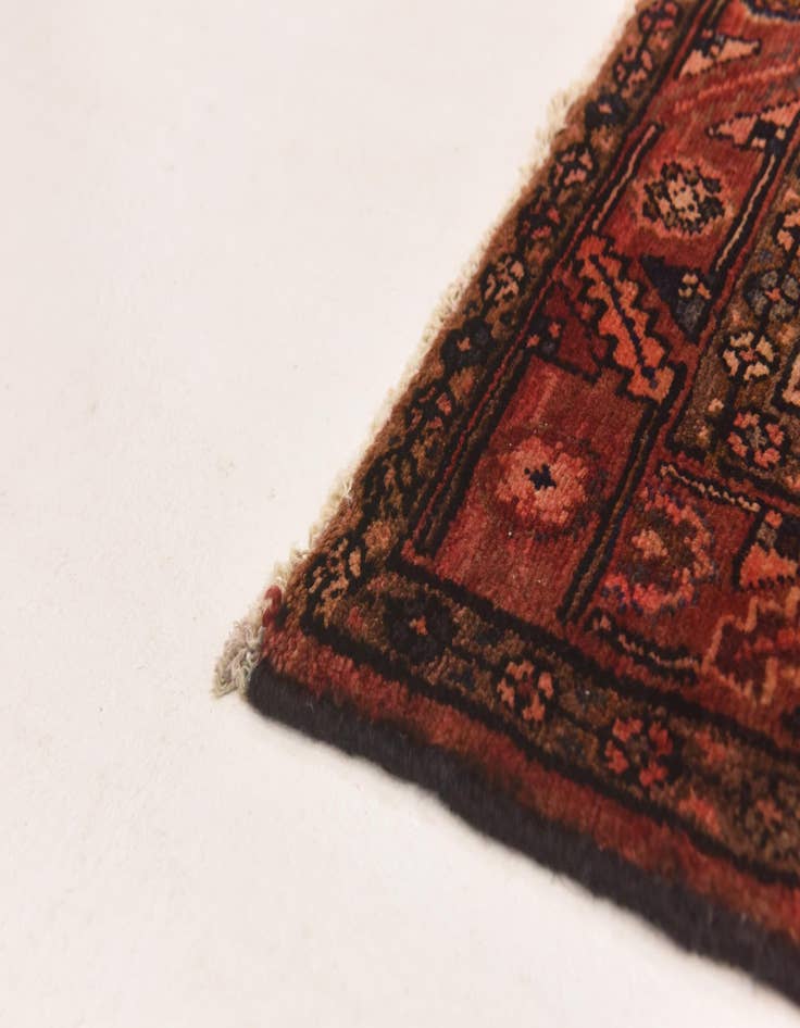 Detail image of  4' 9 x 10' 7  Hand Knotted Hossainabad Persian Wool Runner Rug