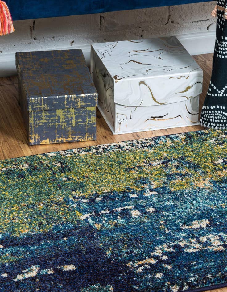 Detail image of  2' 2 x 6' 9  Washable Hyacinth Runner Rug