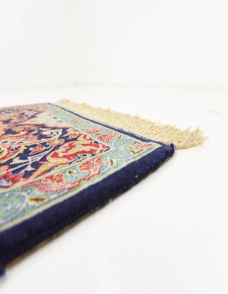 Detail image of  2' 1 x 9' 11  Hand Knotted Isfahan Persian Runner Rug