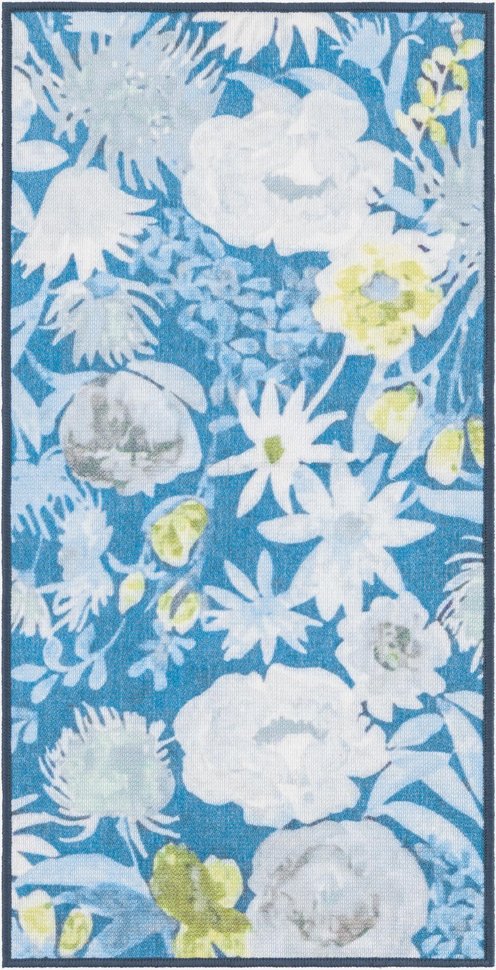  2' x 3' 11  Washable Jill Zarin Caribbean Indoor / Outdoor Runner Rug
