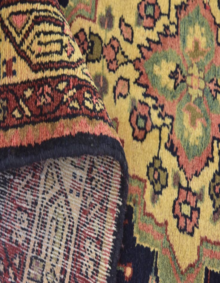 Detail image of 3' 10 x 9' 6 Hand Knotted Jozan Persian Wool Runner Rug