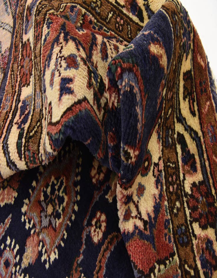 Detail image of  3' 9 x 10' 3  Hand Knotted Khamseh Persian Wool Runner Rug