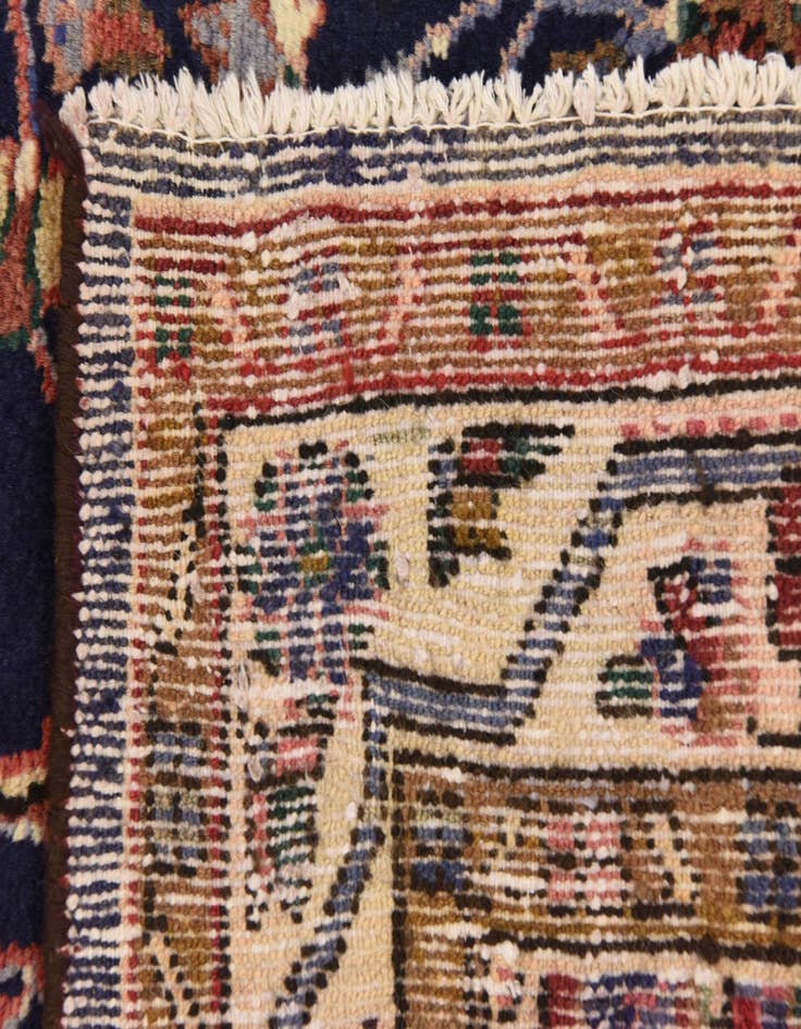 Detail image of  3' 9 x 10' 3  Hand Knotted Khamseh Persian Wool Runner Rug